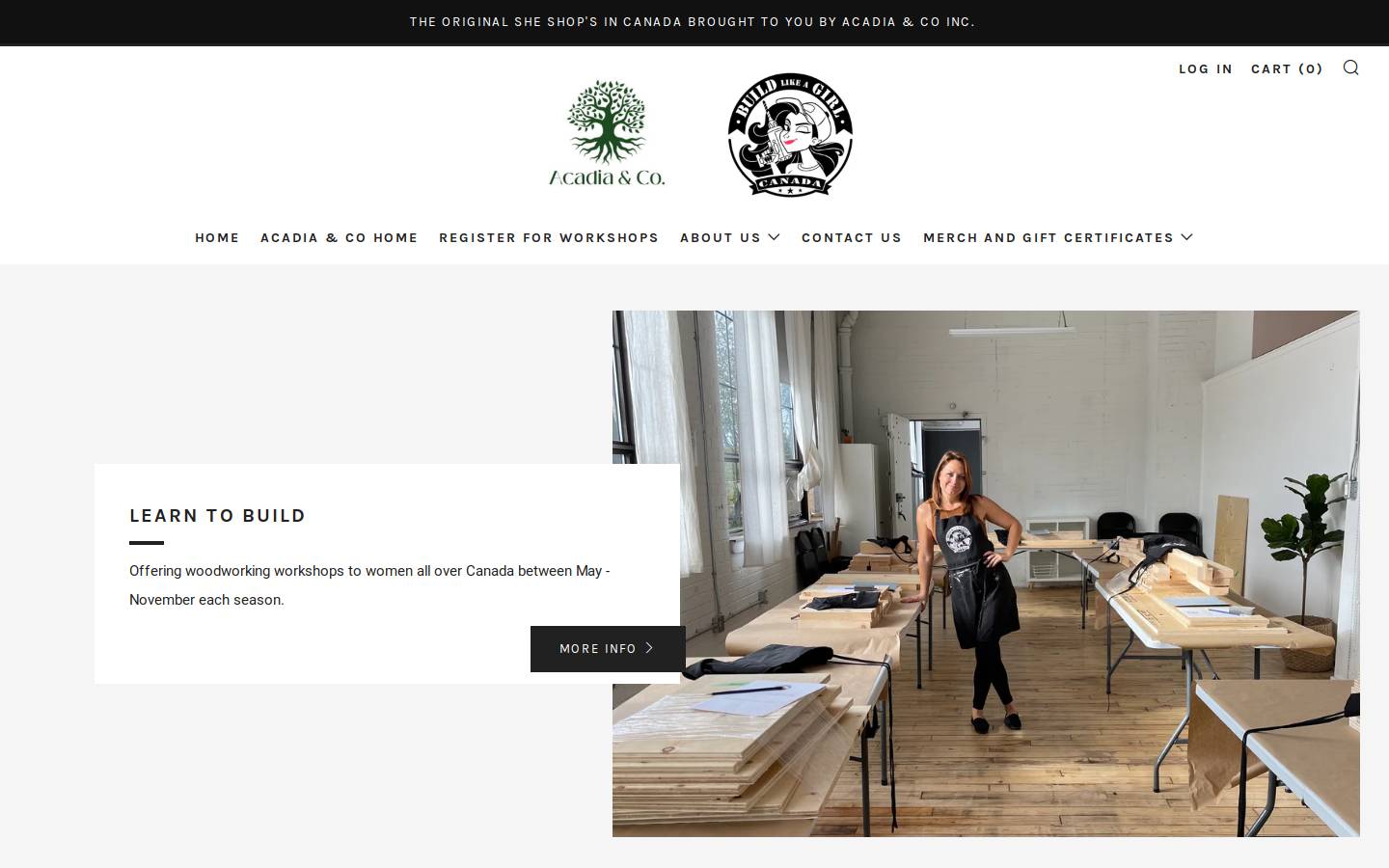 buildlikeagirlcanada.ca homepage screenshot