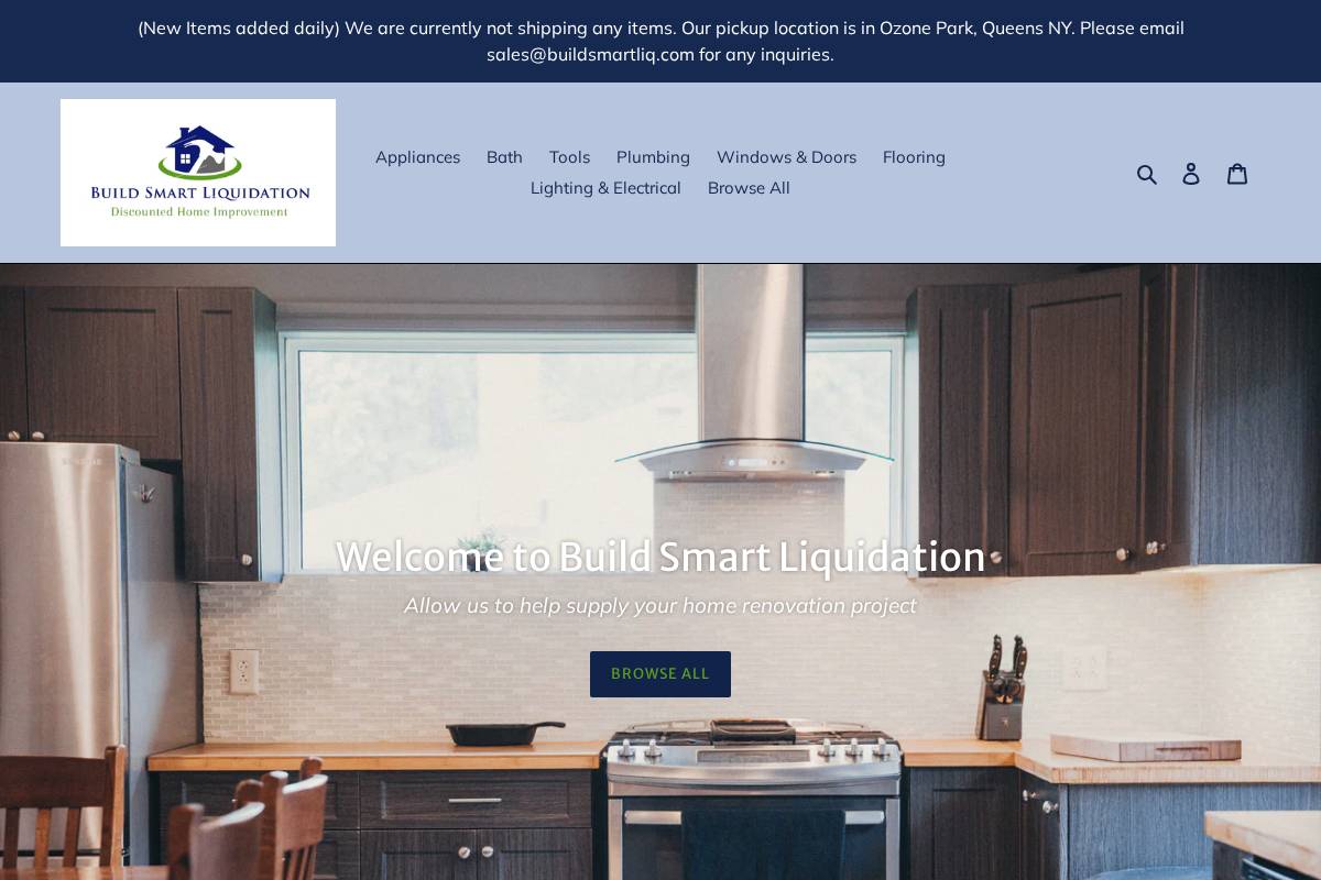 buildsmartliq.com homepage screenshot