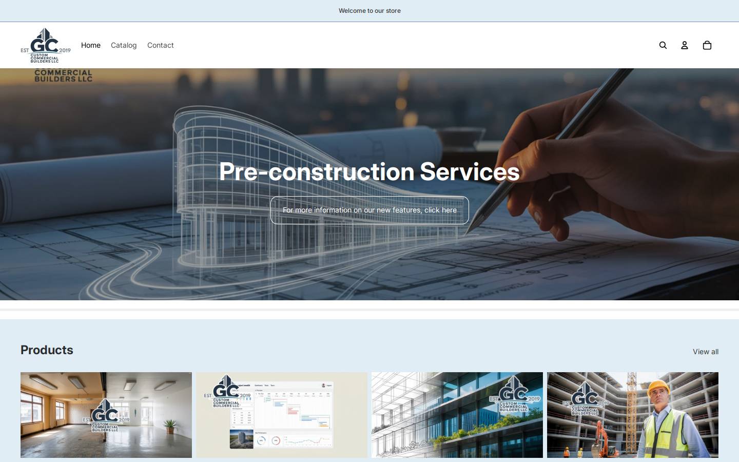 buildwithgc.com homepage screenshot