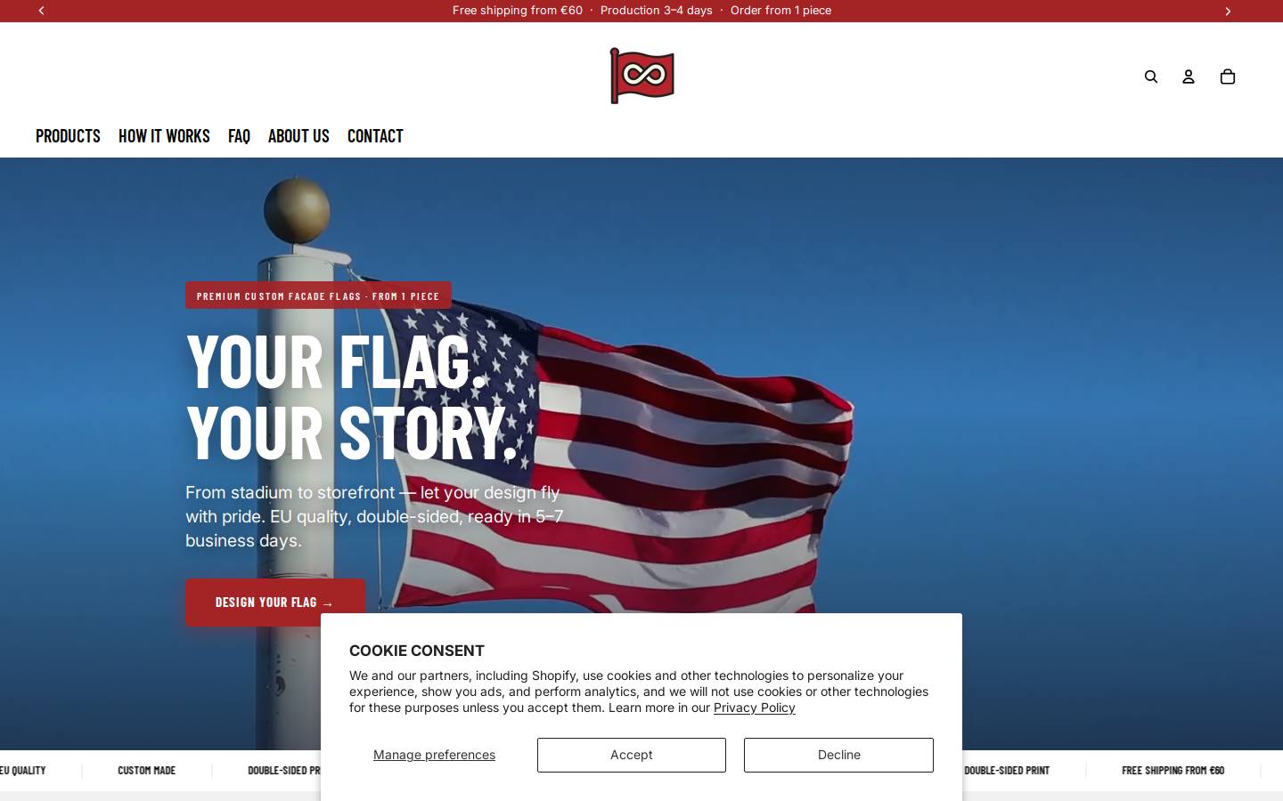 buildyourflag.com homepage screenshot
