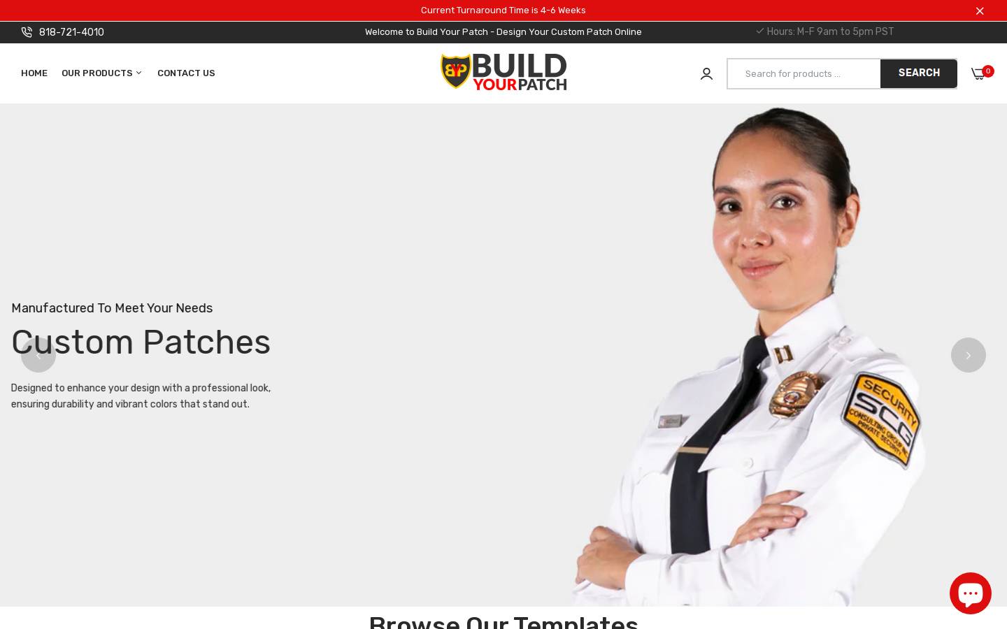 Buildyourpatch homepage screenshot