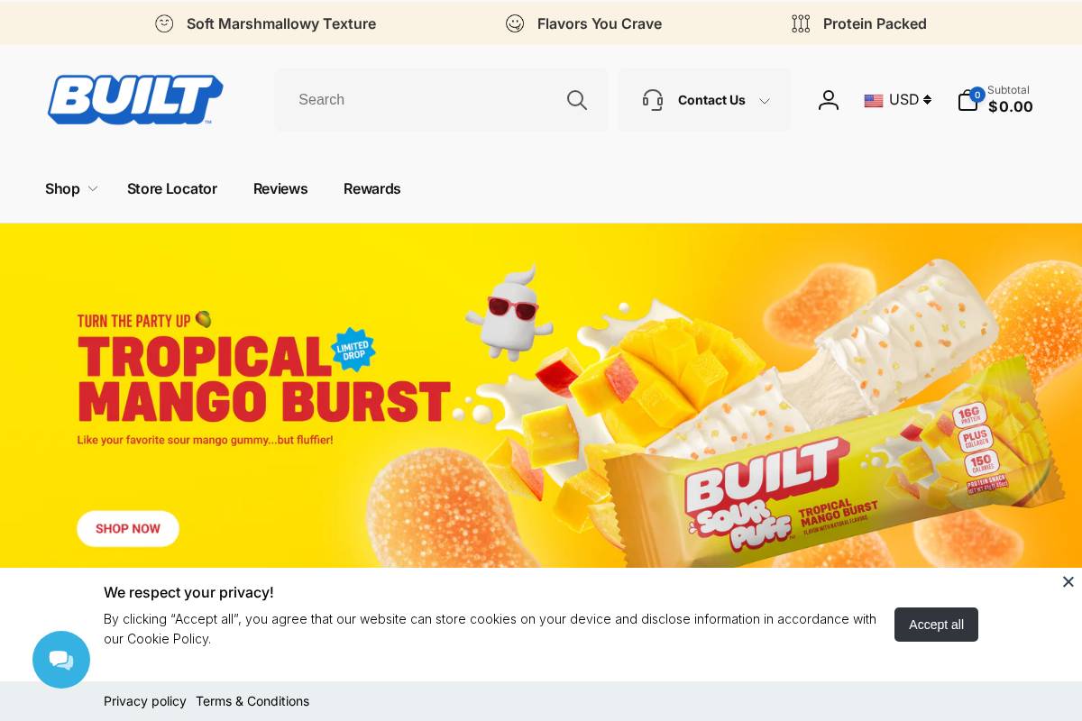Built.com homepage screenshot