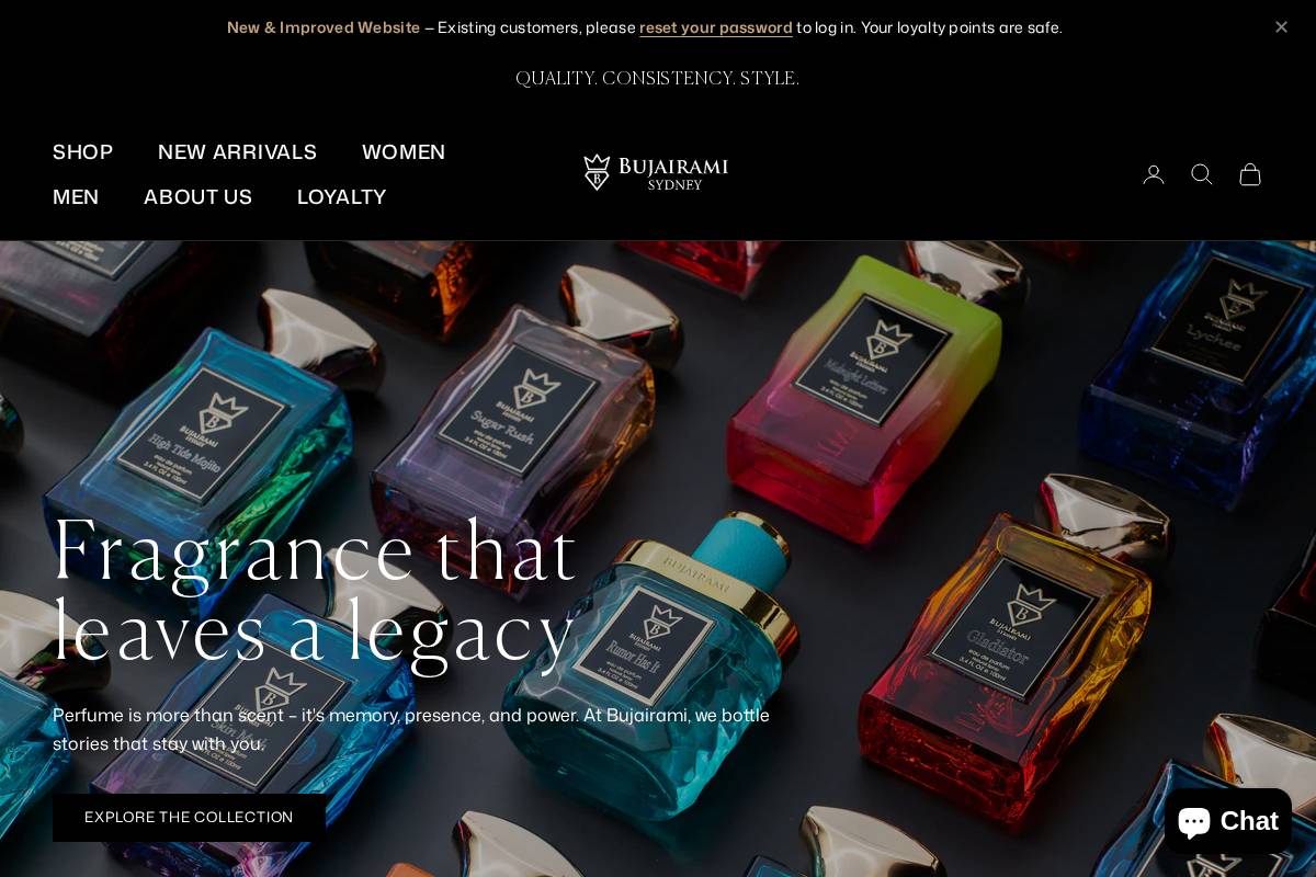 Bujairami homepage screenshot