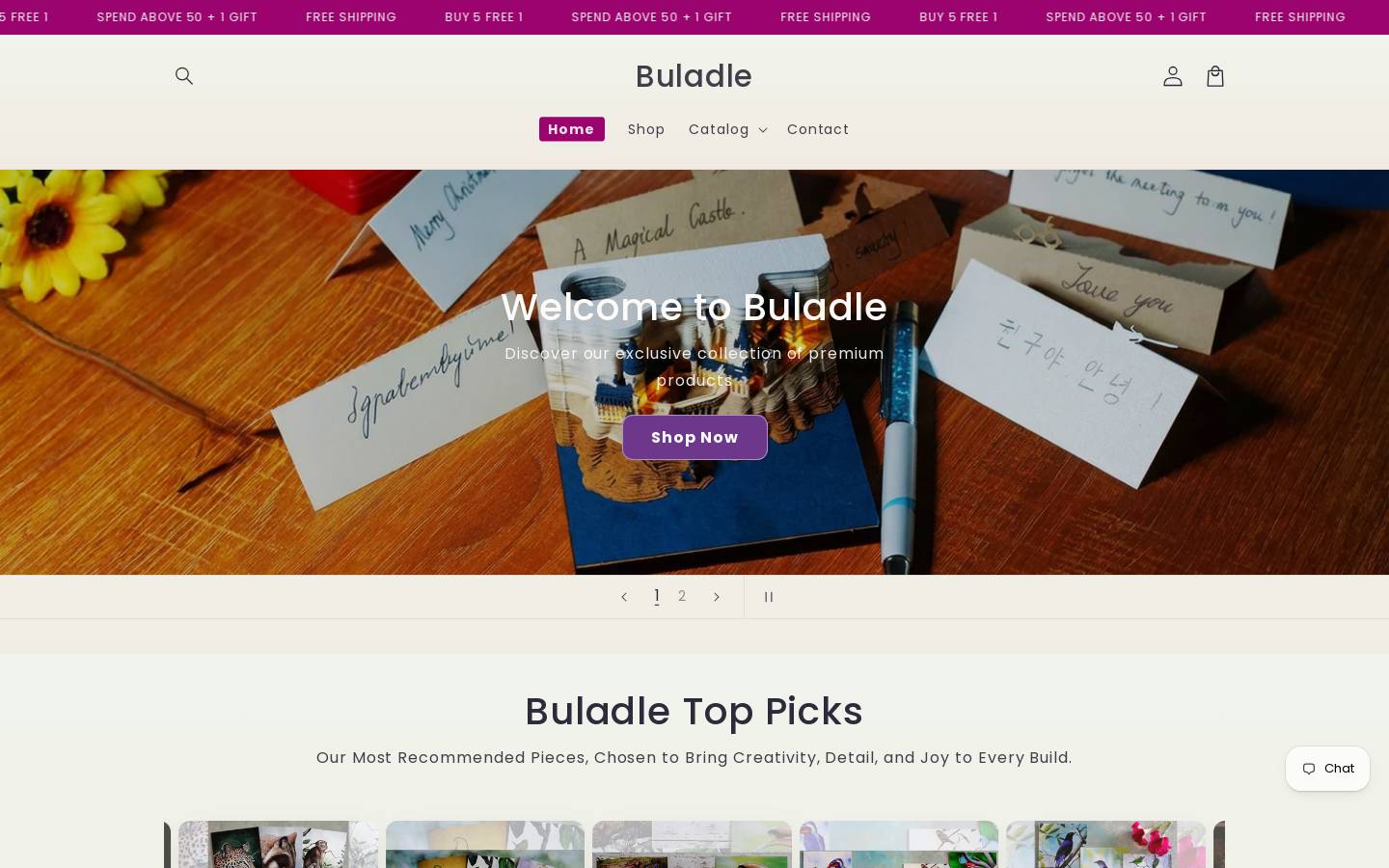 buladle.com homepage screenshot