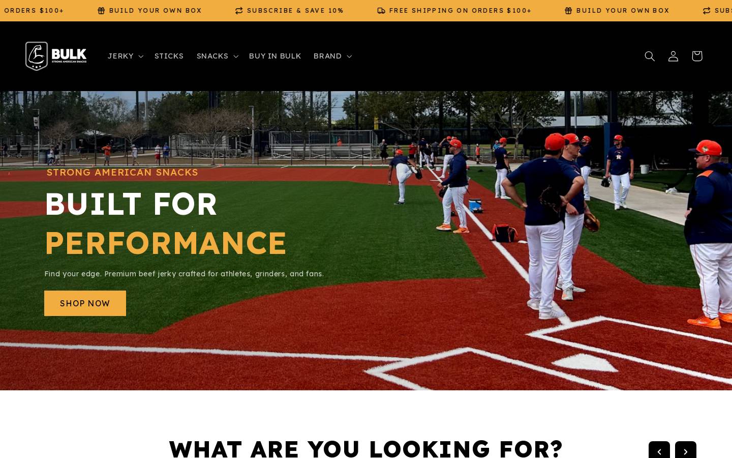 bulkbeefjerky homepage screenshot