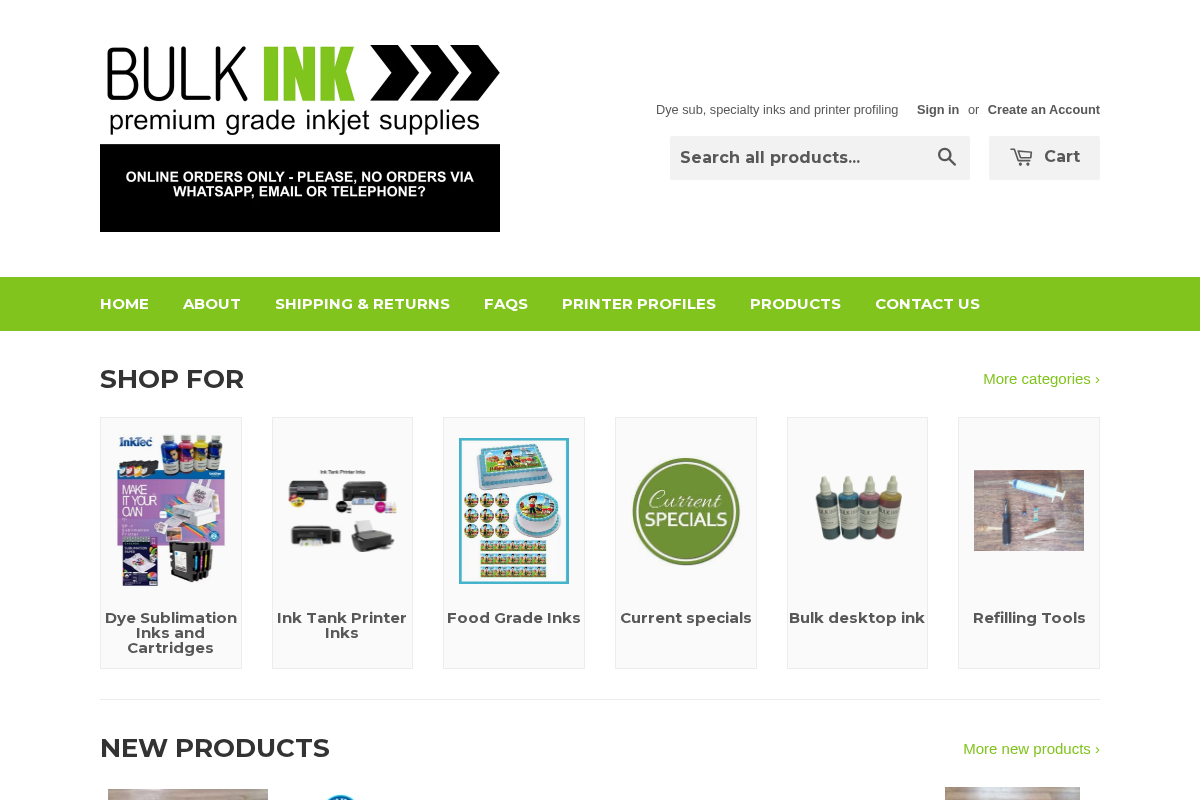 Bulk Ink | Reg#: K2019139111 homepage screenshot