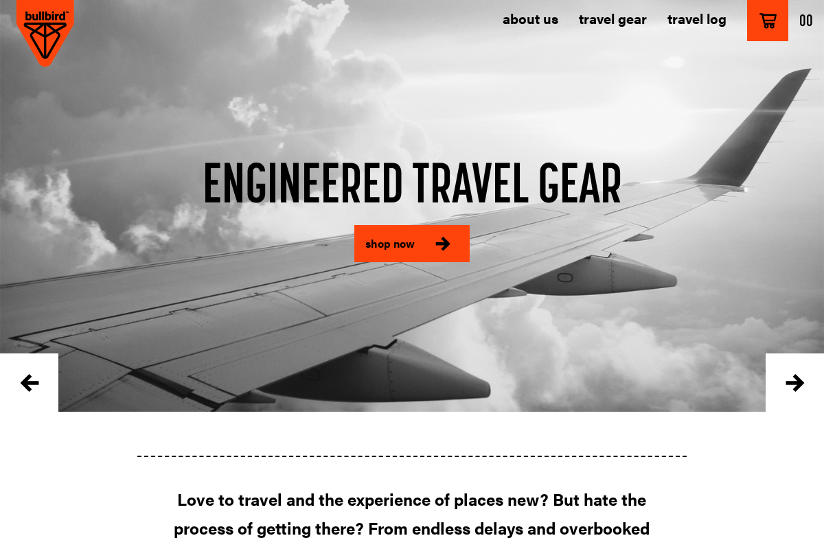 bullbirdgear.com homepage screenshot