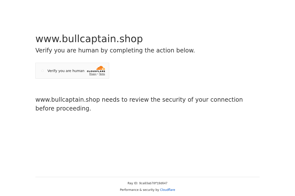 bullcaptain.shop homepage screenshot