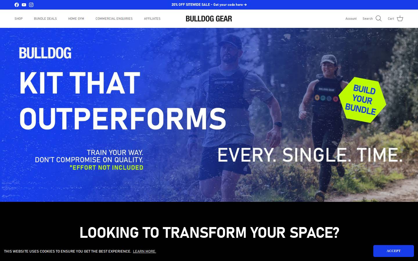 bulldoggear.co.uk homepage screenshot