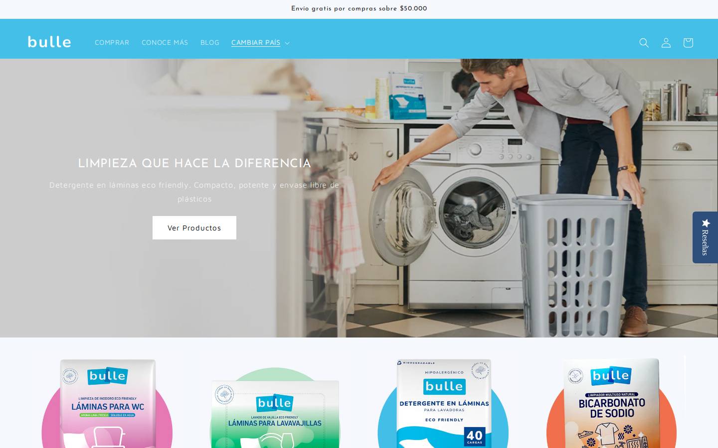 bulle.cl homepage screenshot