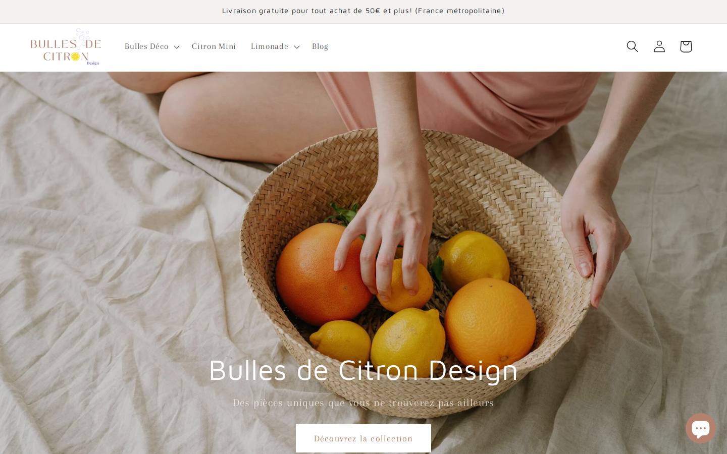 bullesdecitrondesign.com homepage screenshot