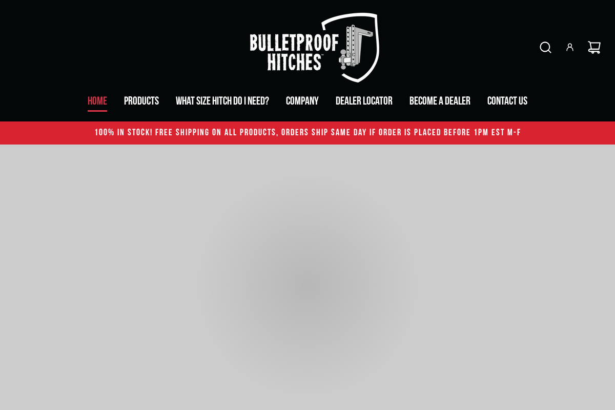 BulletProof Hitches homepage screenshot