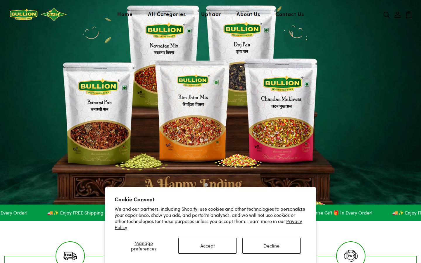 bullionmukhwas.com homepage screenshot