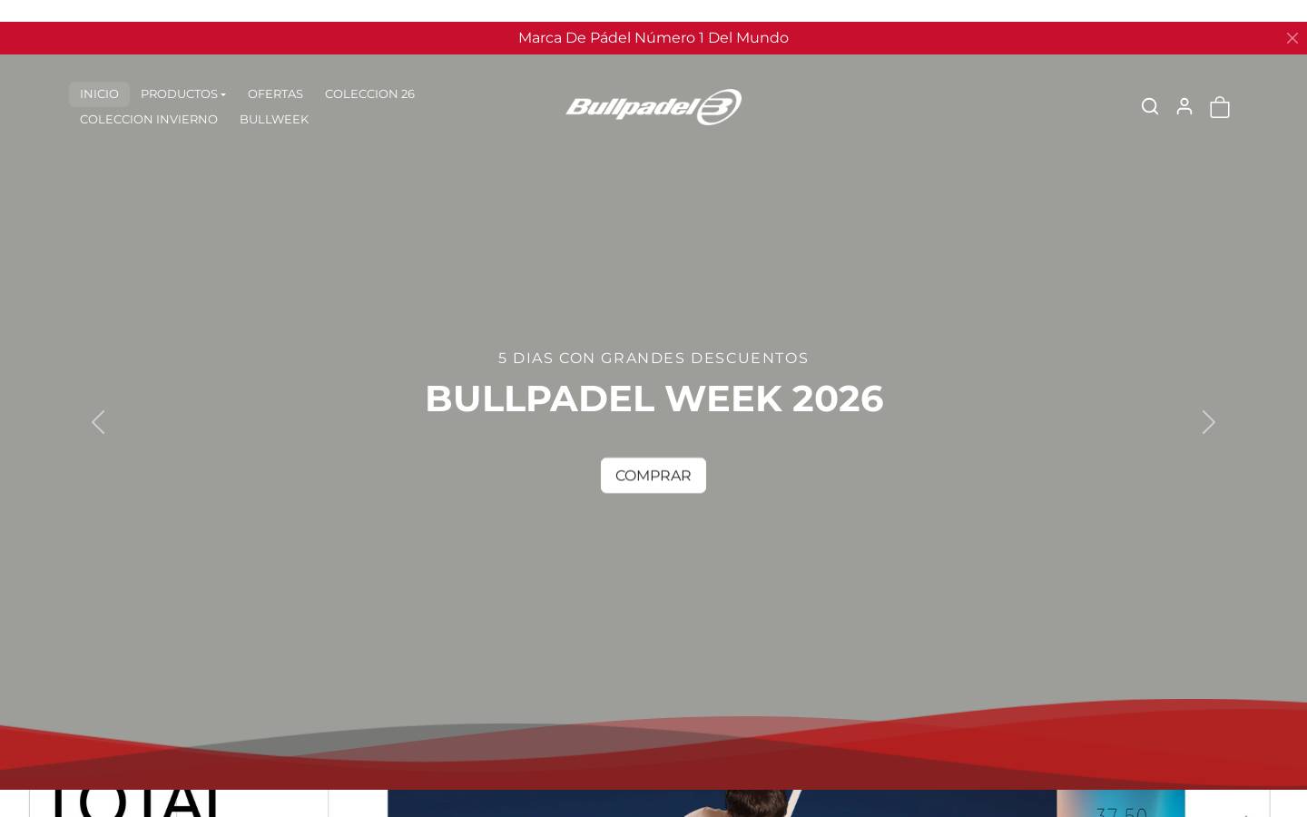 Bullpadel homepage screenshot