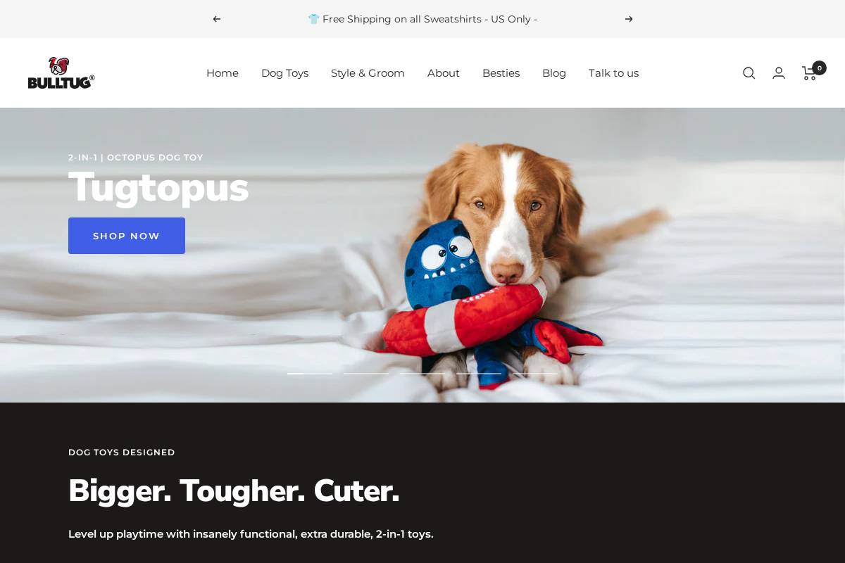 BULLTUG homepage screenshot