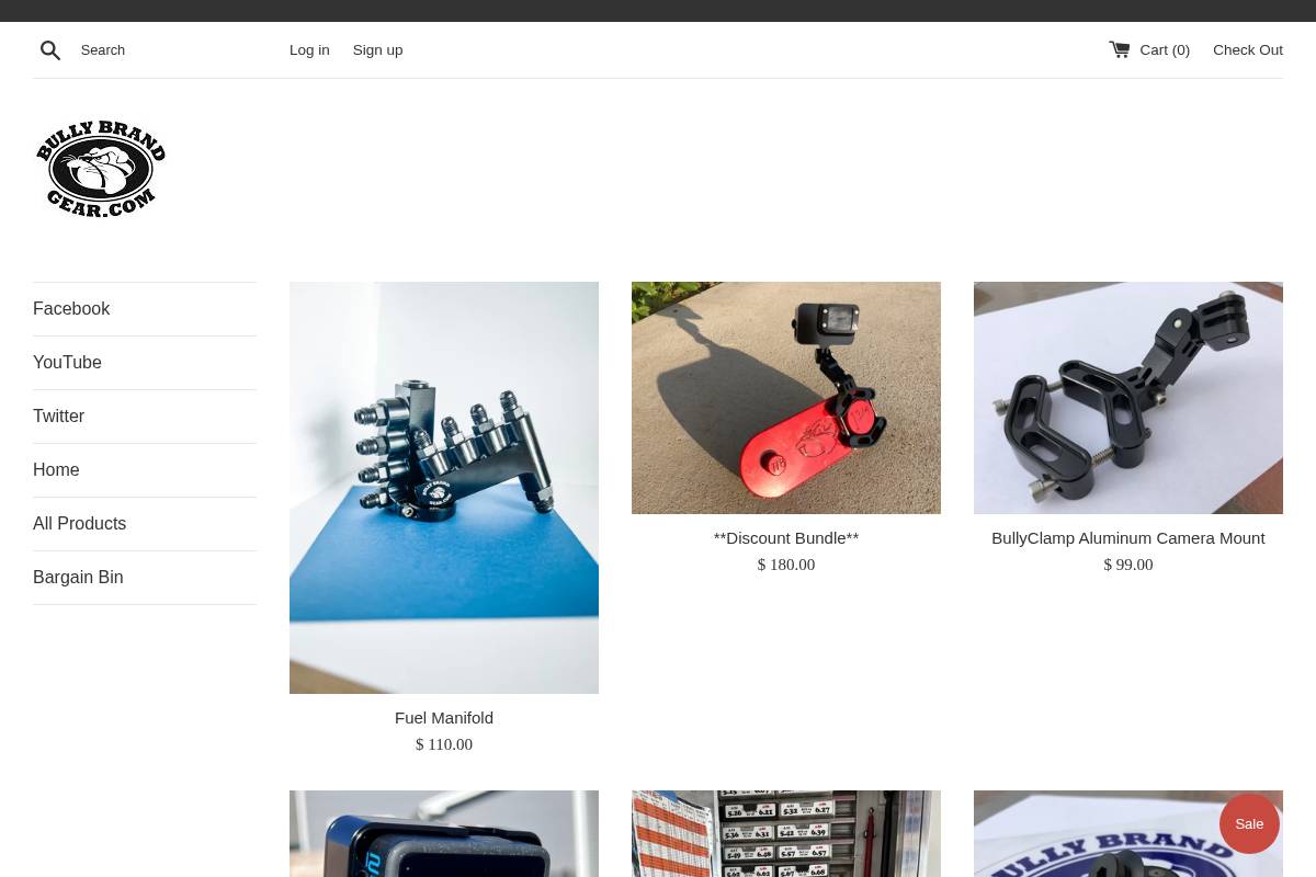 bullybrandgear.com homepage screenshot