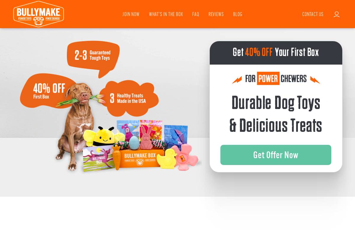 bullymake.com homepage screenshot