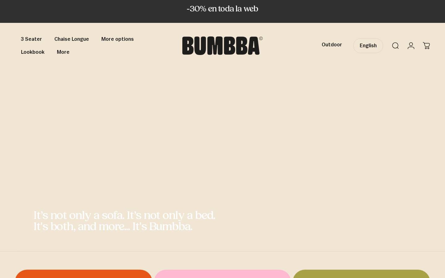 Bumbba homepage screenshot