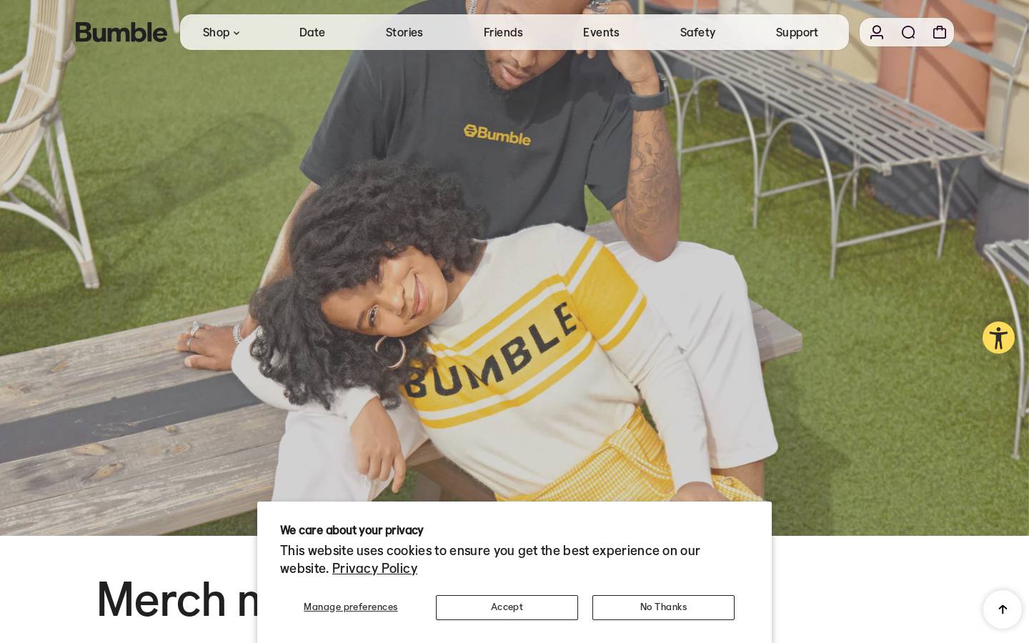 Bumble homepage screenshot