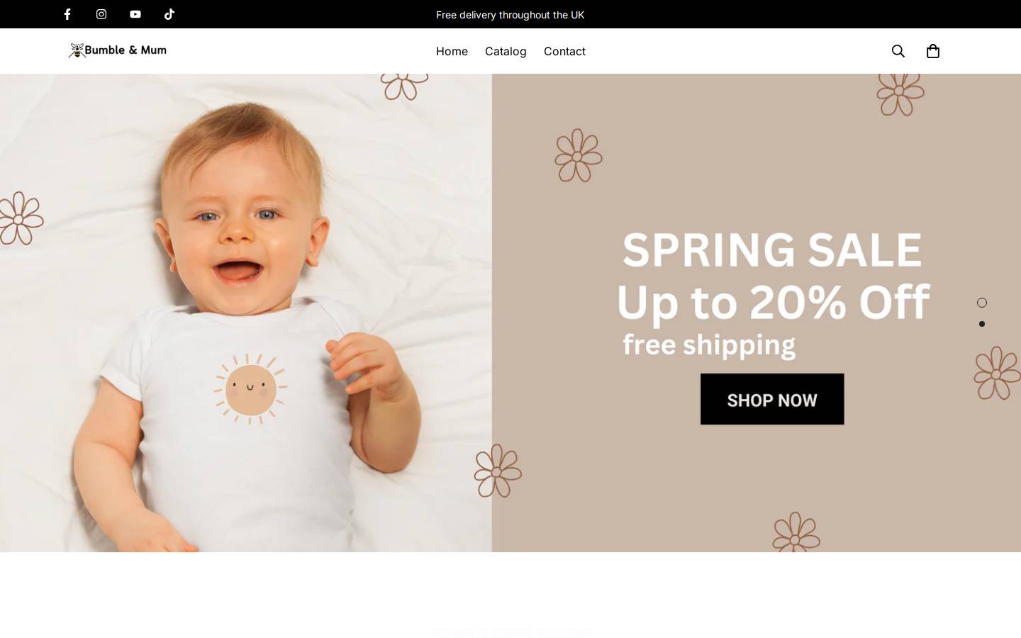 bumblemum.com homepage screenshot
