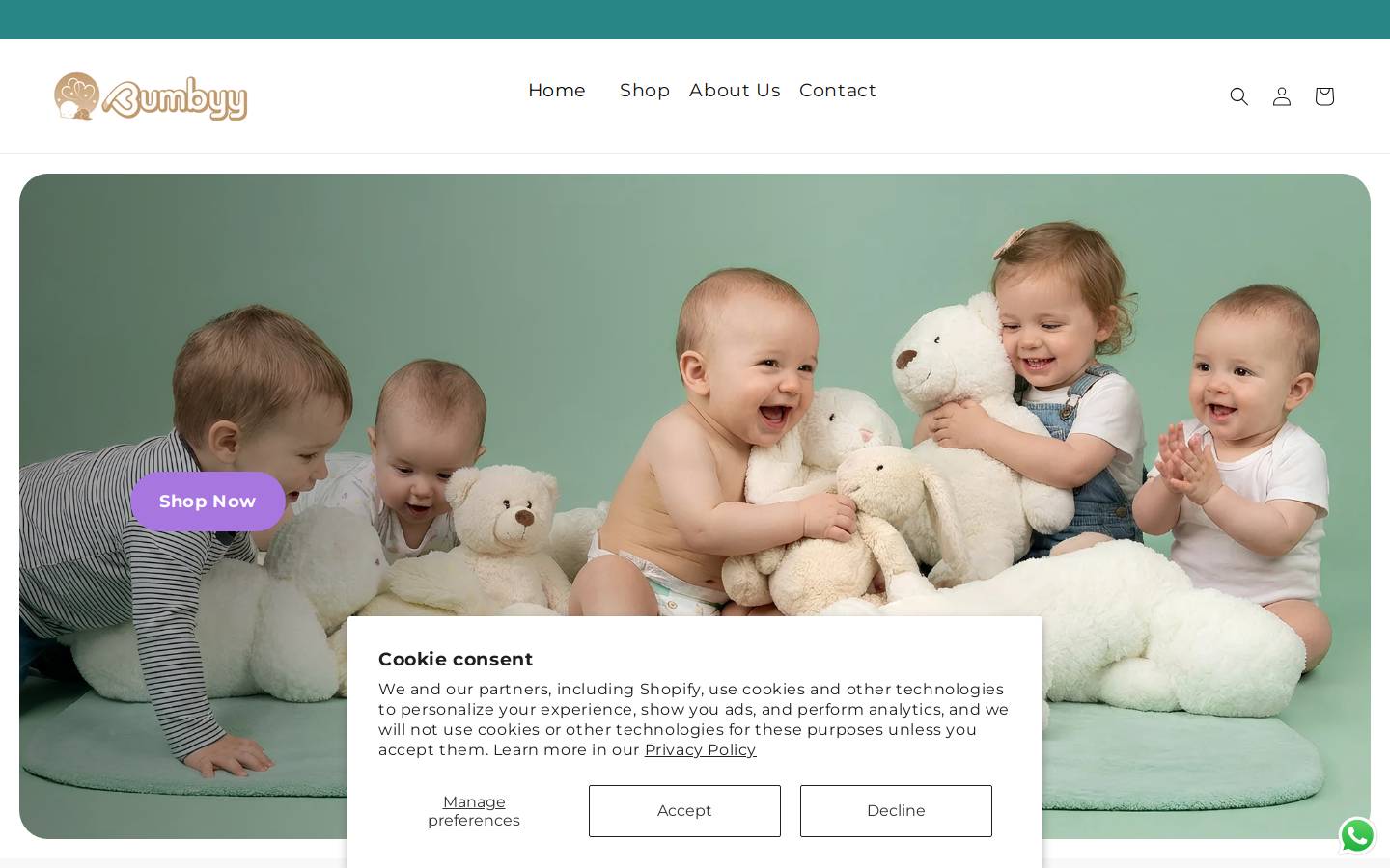 bumbyy.com homepage screenshot