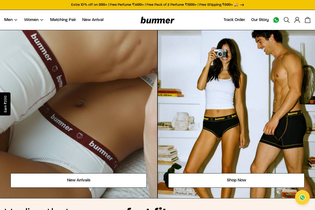 bummer.in homepage screenshot