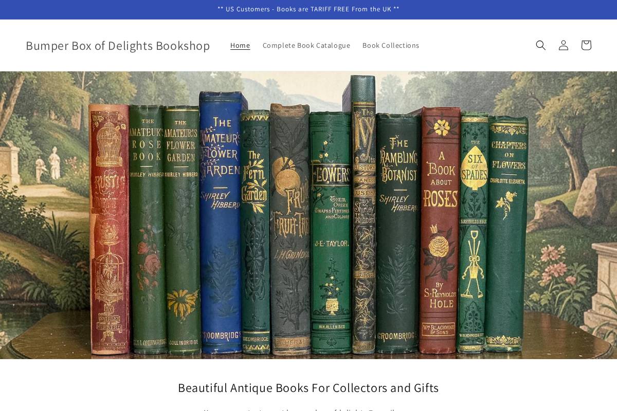 bumperboxofdelights.com homepage screenshot