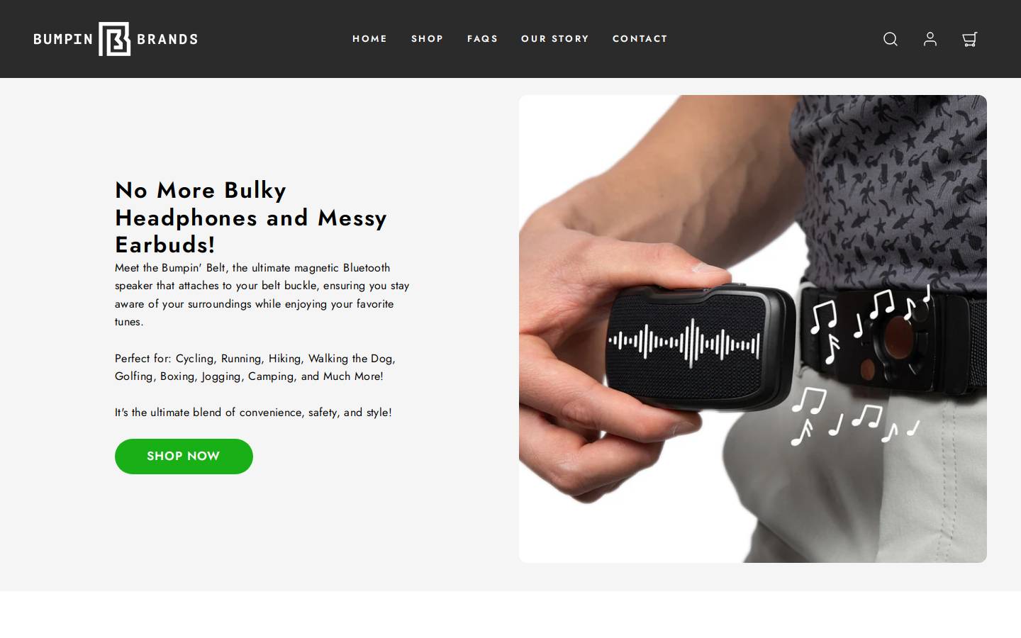 bumpinbrand.com homepage screenshot
