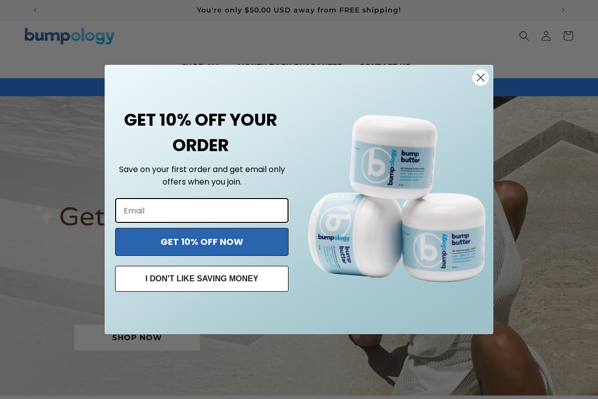 bumpology homepage screenshot