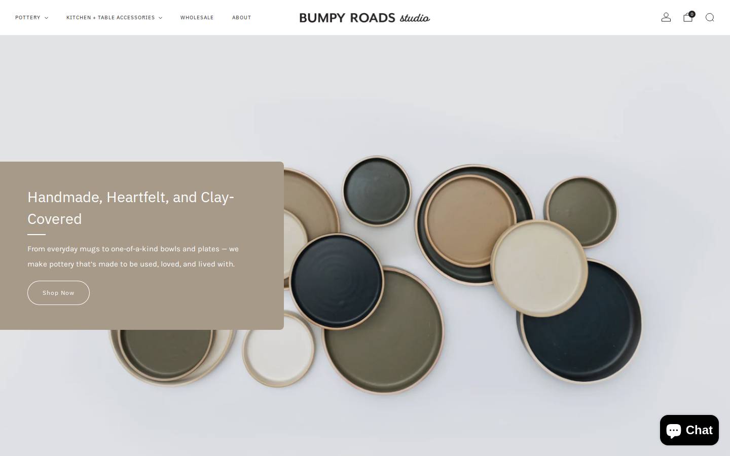 bumpyroadsstudio.com homepage screenshot