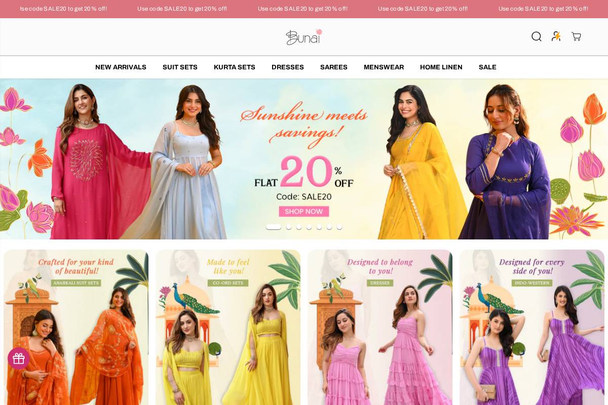 bunai.com homepage screenshot