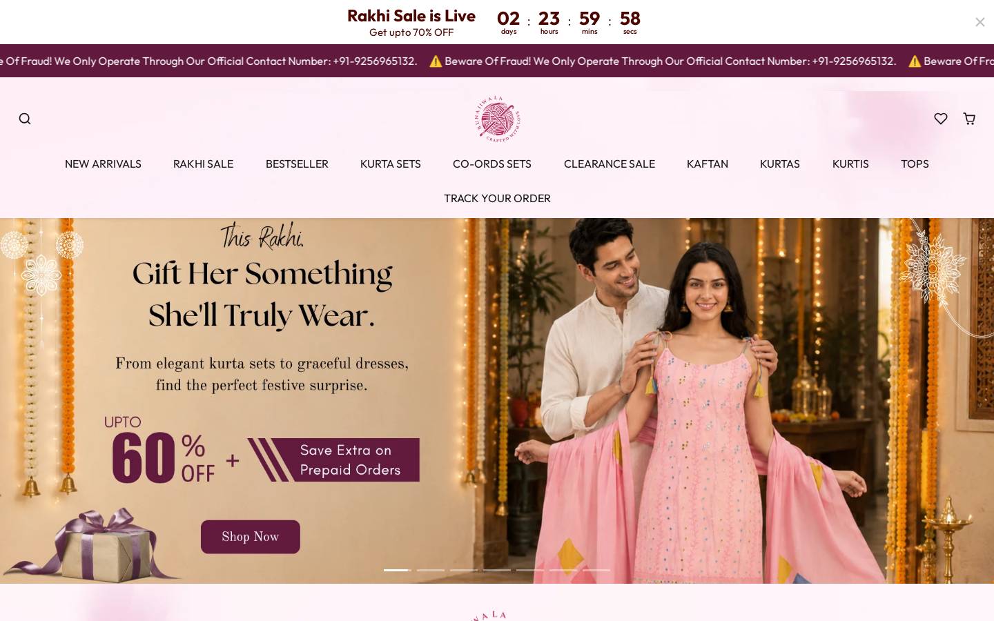bunaiwala.com homepage screenshot