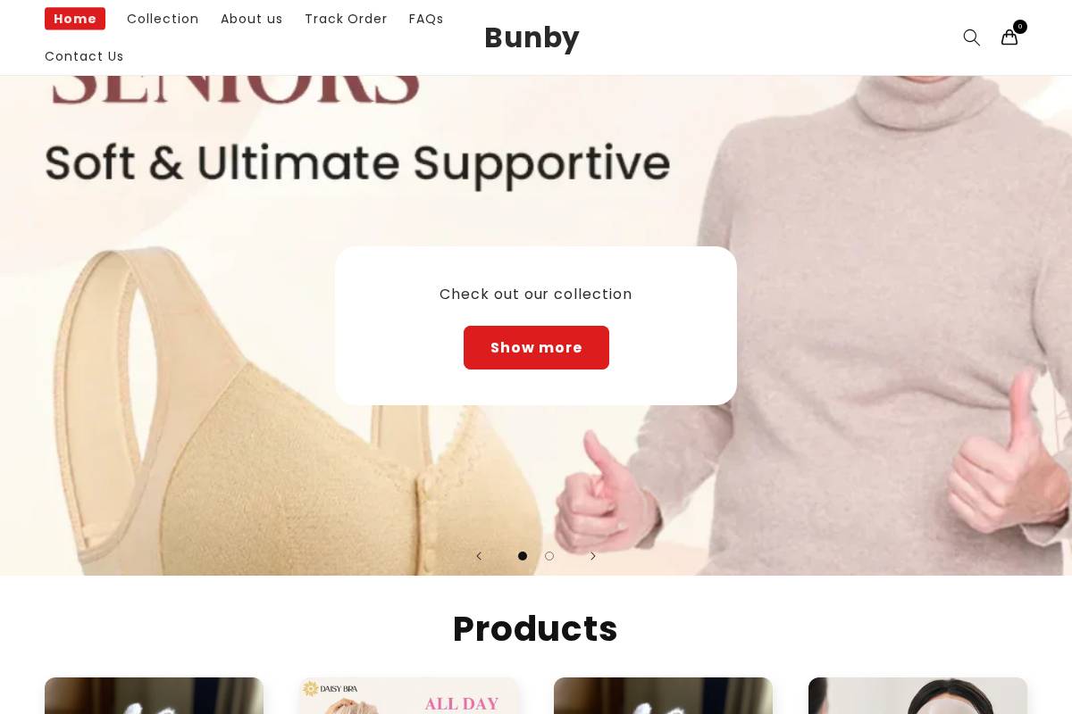 Bunby homepage screenshot