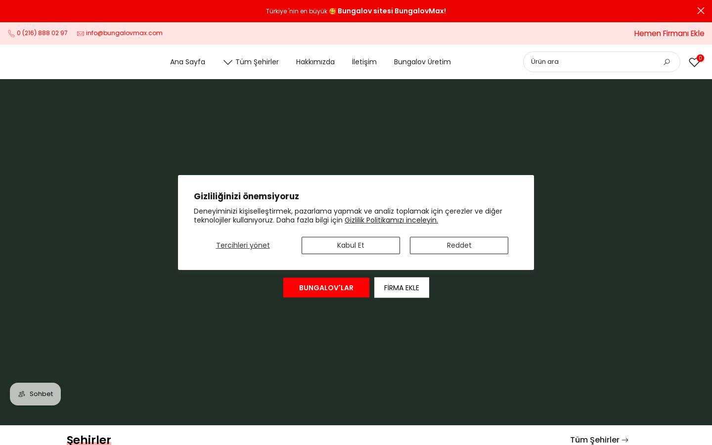 bungalovmax.com homepage screenshot