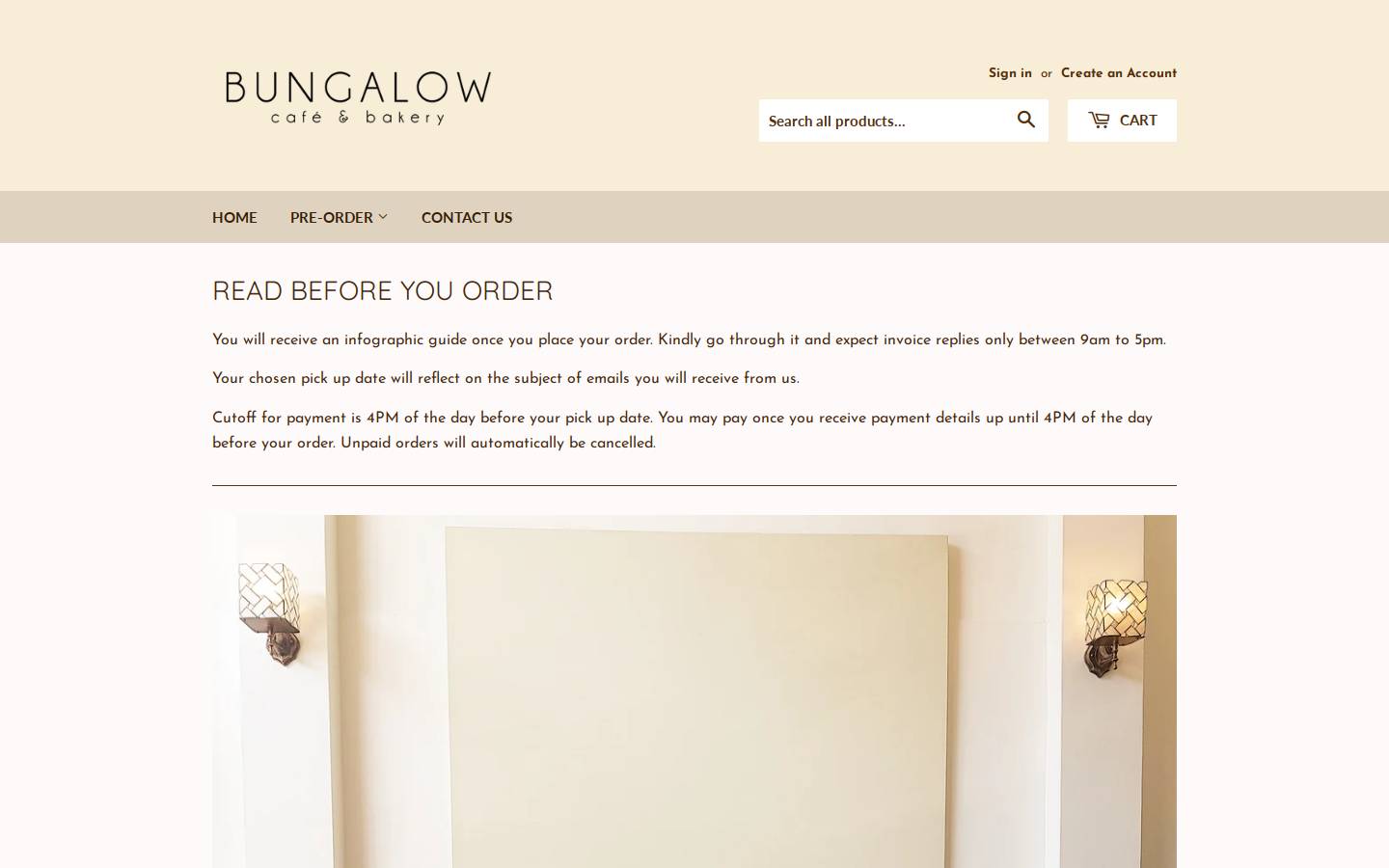 Bungalow homepage screenshot