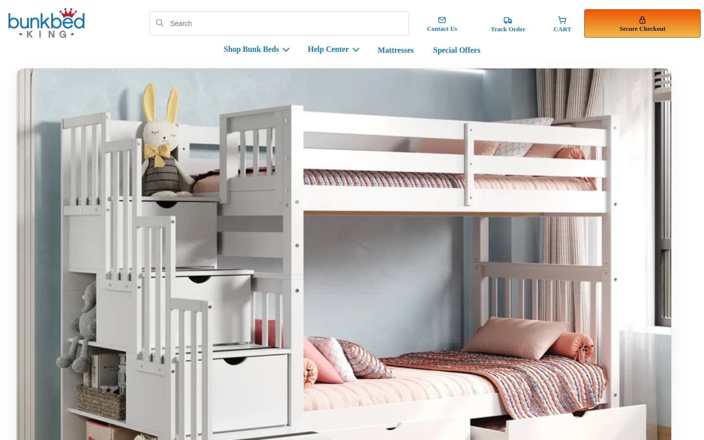 Bunk Bed King homepage screenshot