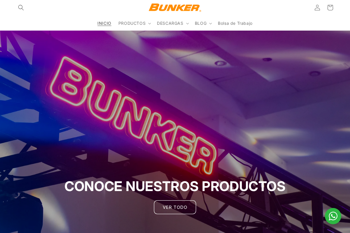 BUNKER Electronics homepage screenshot