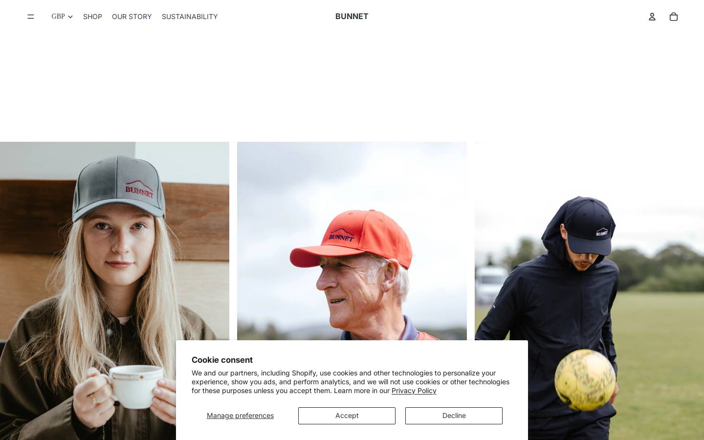 bunnet.co.uk homepage screenshot