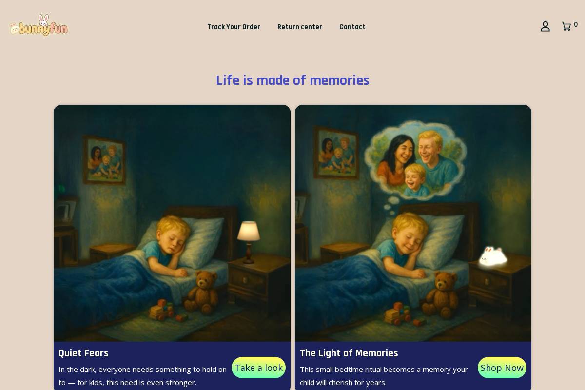 bunnyfun.shop homepage screenshot