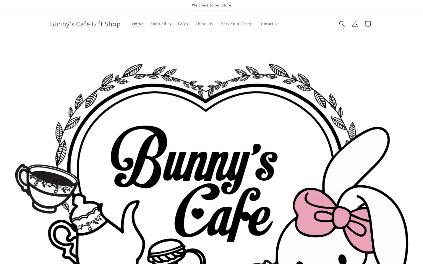 bunnyscafe.com homepage screenshot