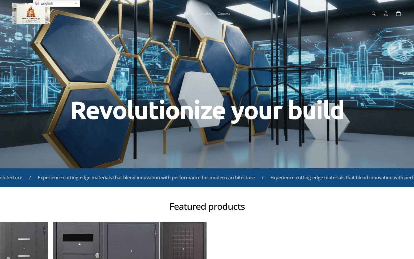 bunyod.com homepage screenshot
