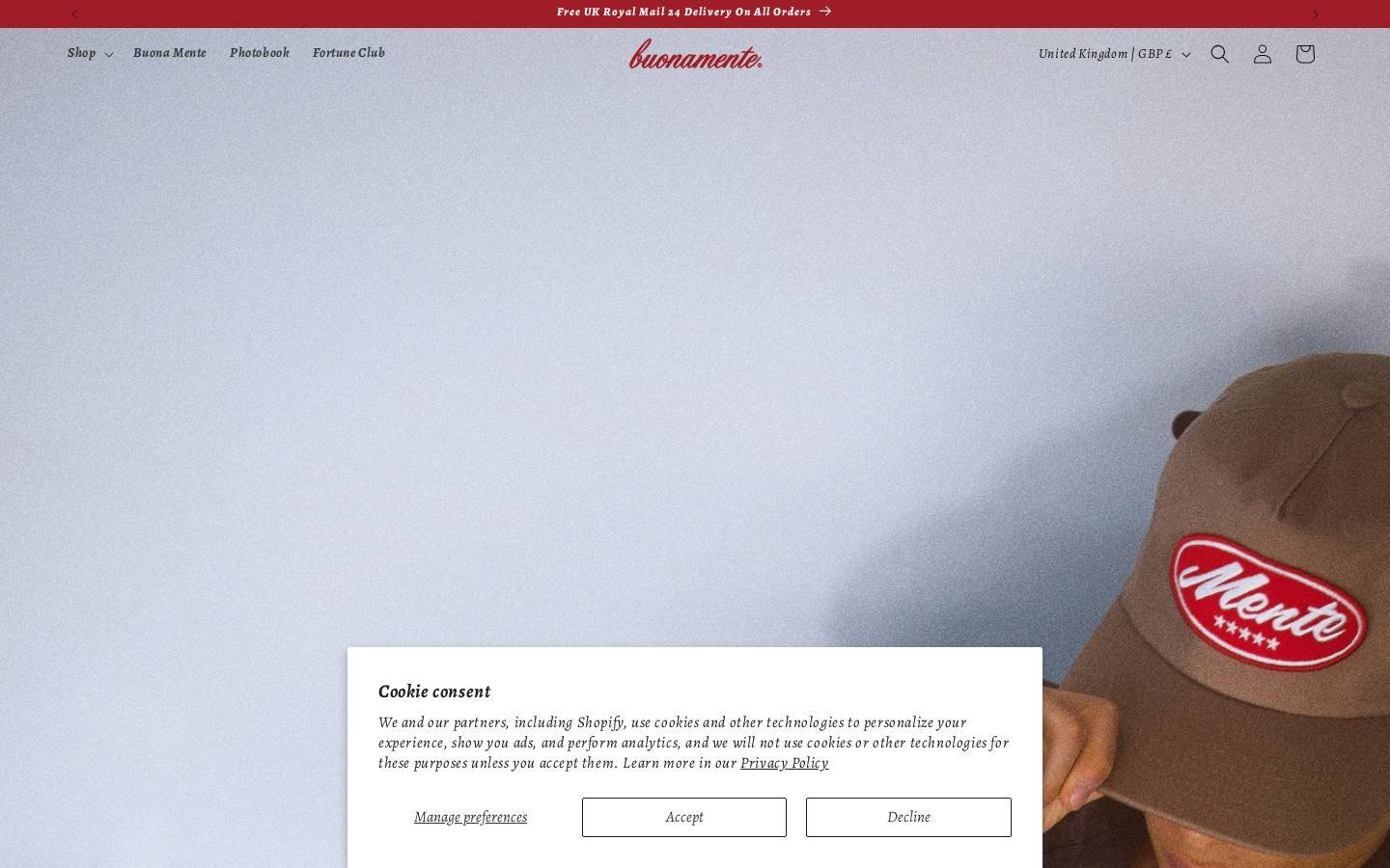 buonamente.com homepage screenshot