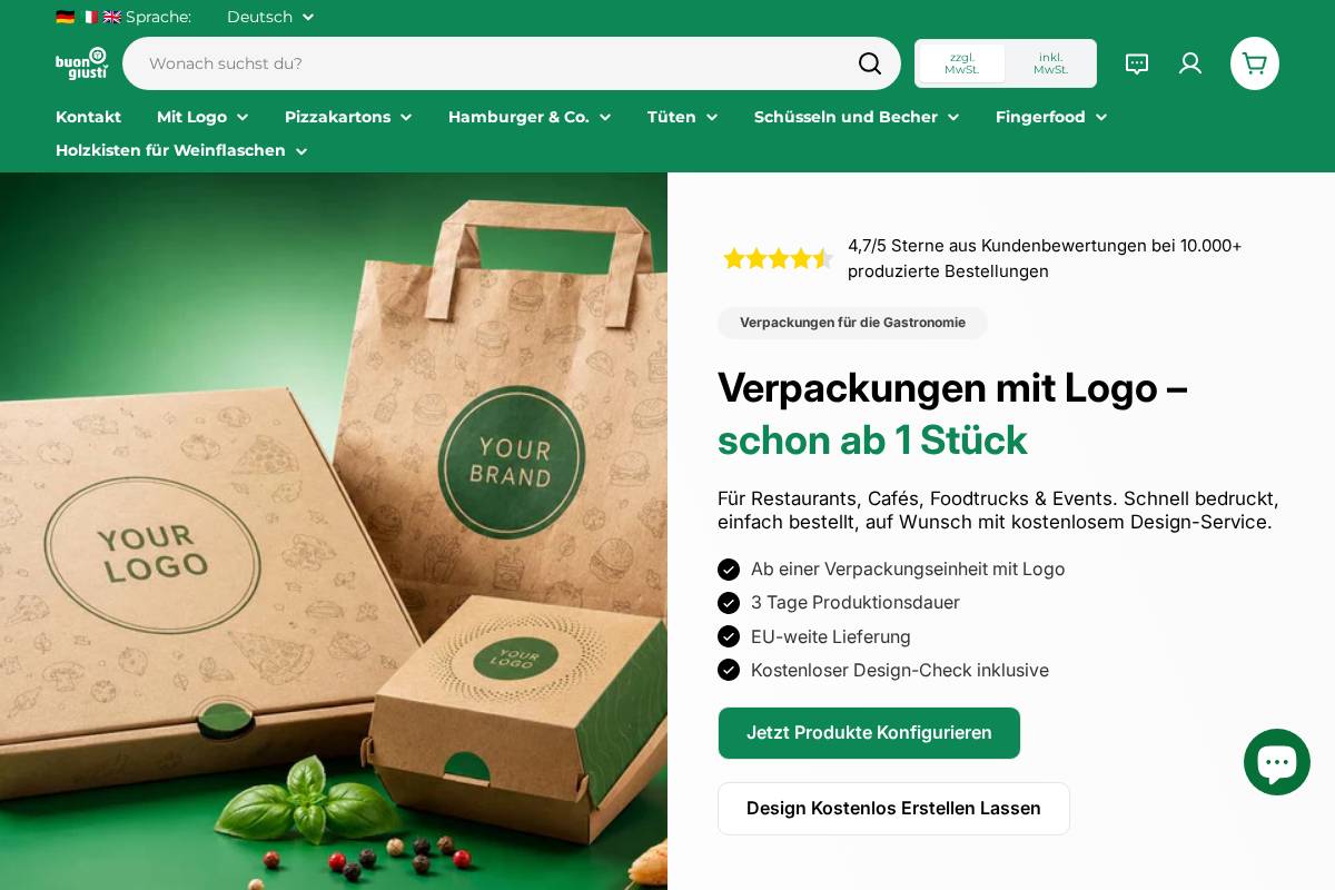 buongiusti.de homepage screenshot