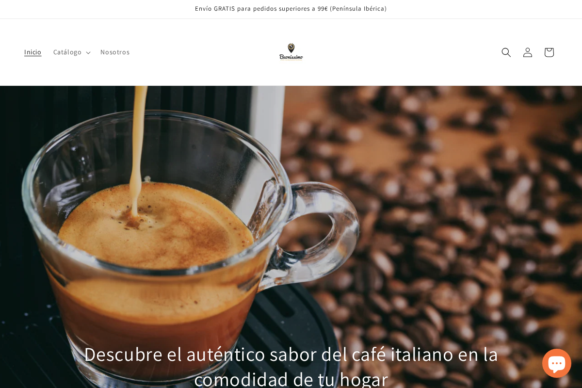 Buonissimo Café y Excelencias Italianas homepage screenshot
