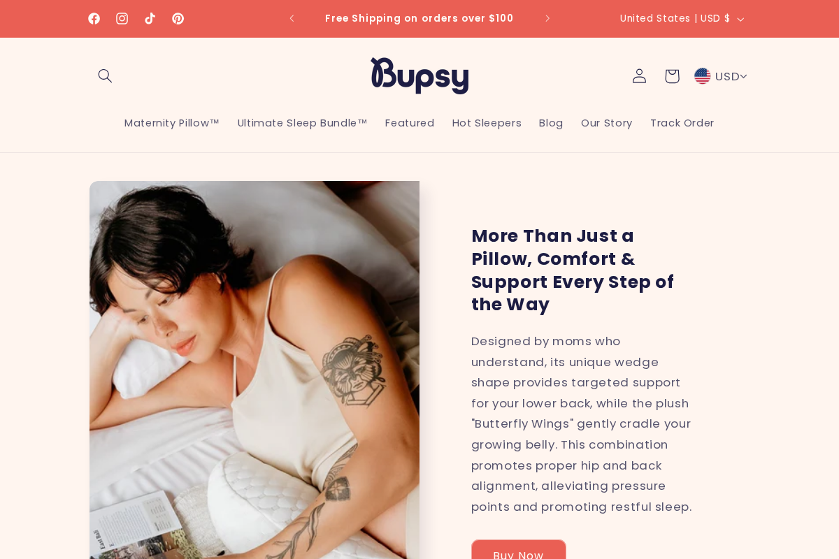 Bupsy homepage screenshot