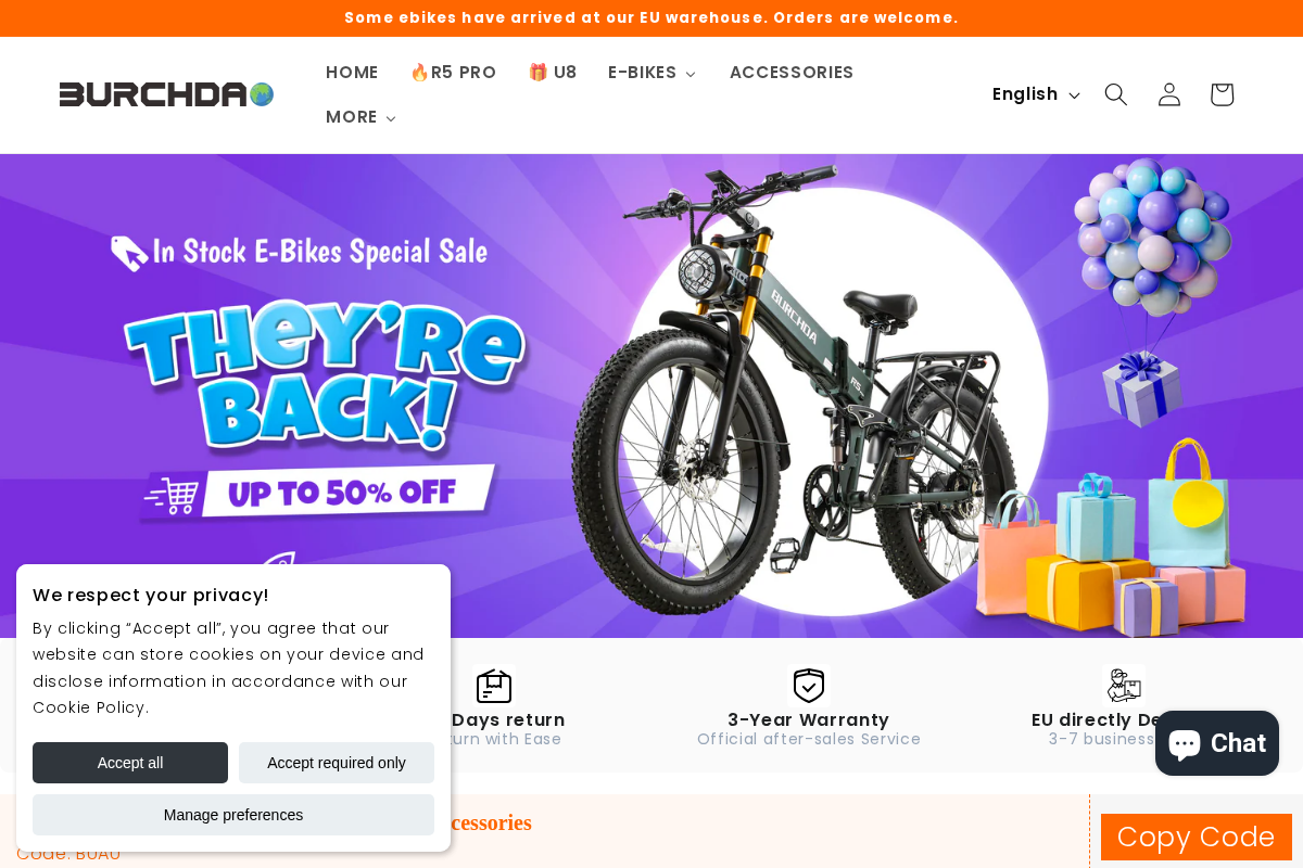 Burchda Official homepage screenshot