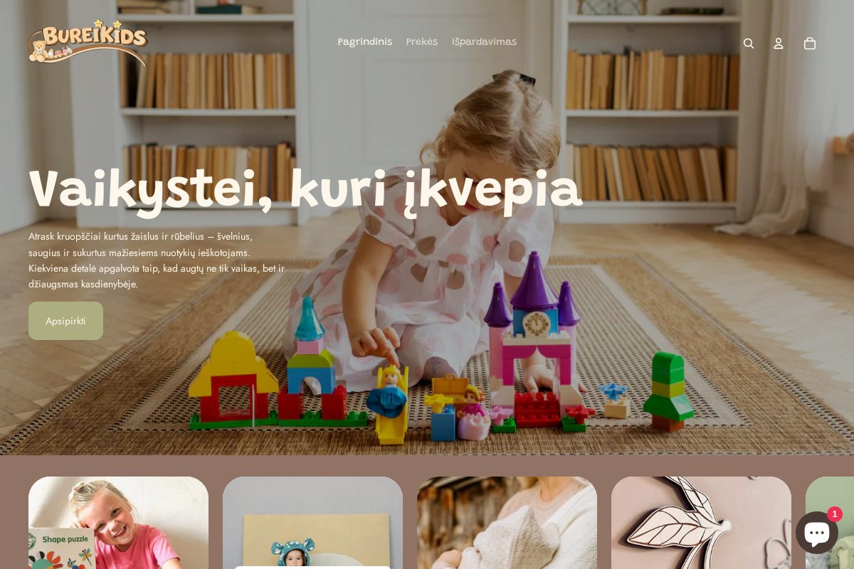 BureiKids homepage screenshot