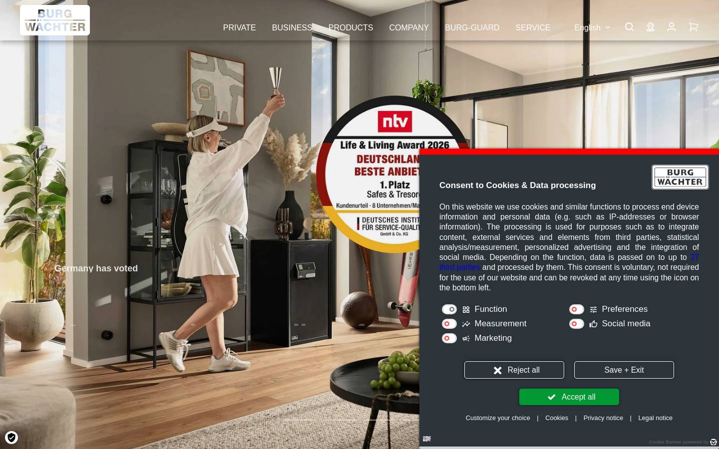 burg.biz homepage screenshot
