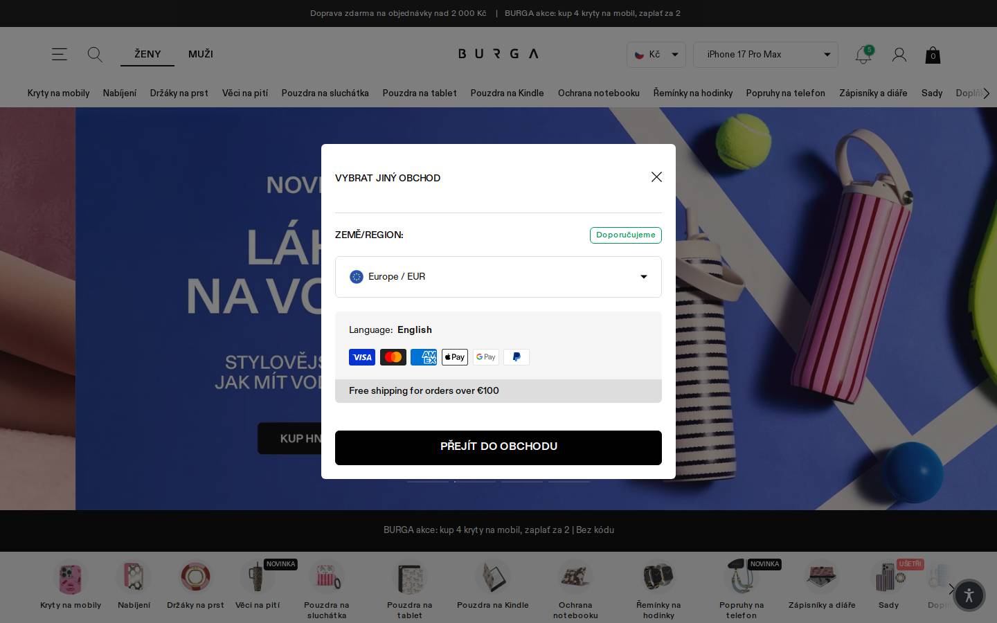 BURGA homepage screenshot