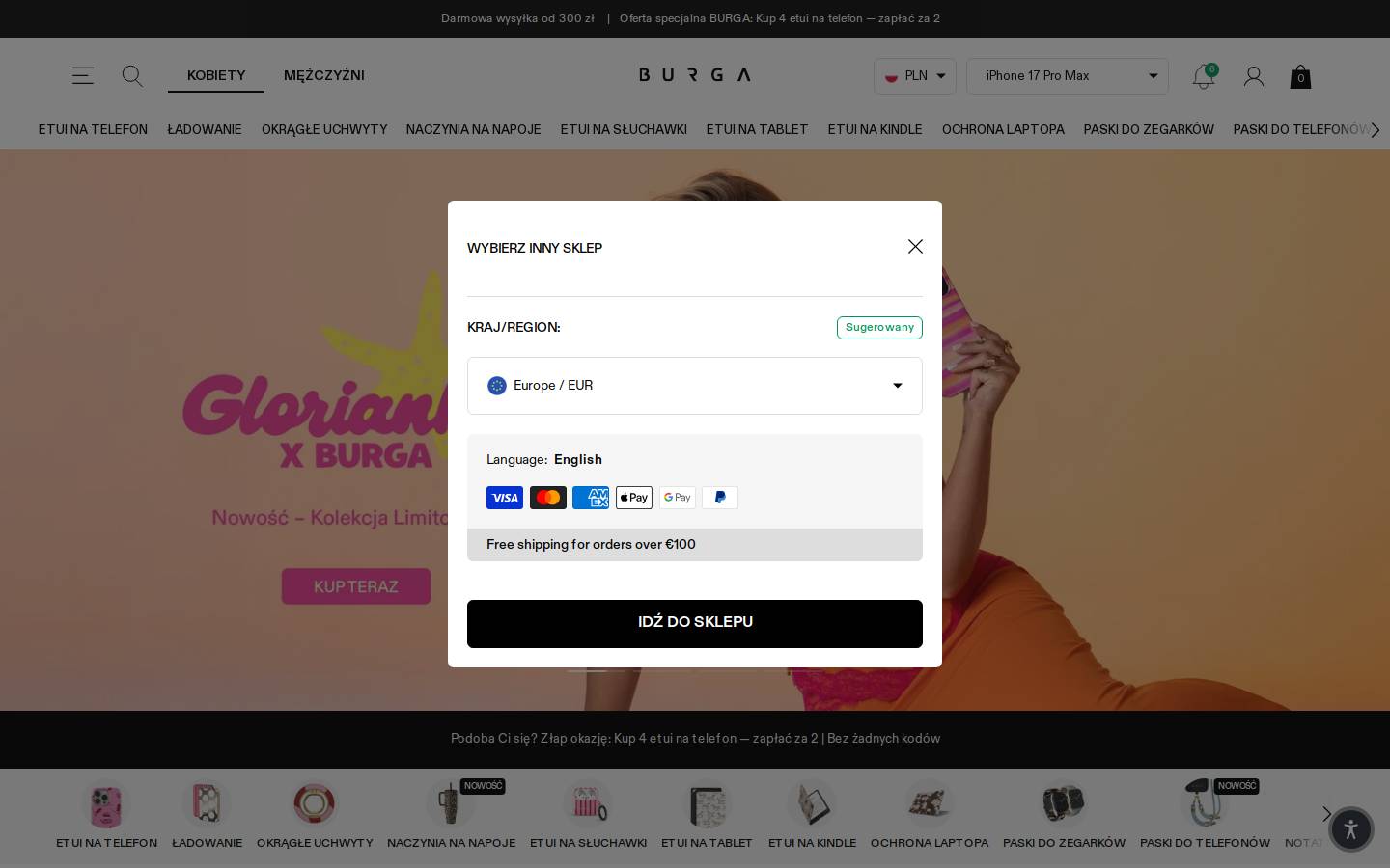 BURGA homepage screenshot